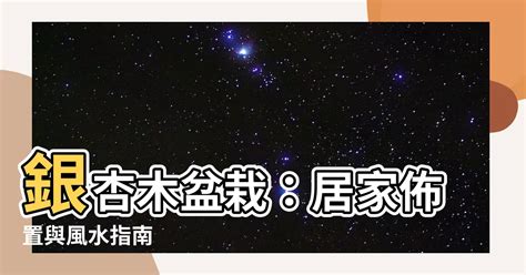 小銀杏風水|銀杏木風水指南：居家擺放銀杏樹盆栽招健康納財富